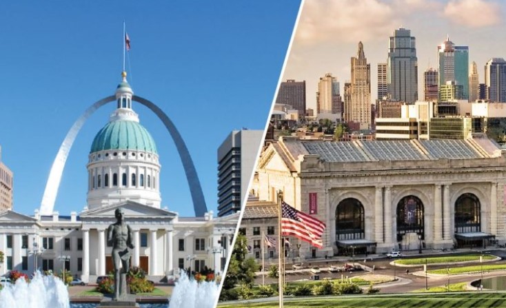 Louisville, Kansas City, St. Louis